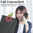 thumbnail image 5 of for Samsung Galaxy A42 5G Wallet Case, PU Leather Flip Folio Case with Card Holders Magnetic Closure Folding Adjustable Kickstand Vintage Phone Cover for Samsung Galaxy A42 5G, Black, 5 of 7