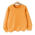 thumbnail image 6 of FAIWAD Boys Girls Long Sleeve Tops Kids Crewneck Casual Solid Color Pullover Basic School Daily Outdoor Clothes, 6 of 8