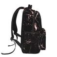 thumbnail image 3 of Mochila HKHEHOP Trendy Marble Modern Rose Gold Black, 3 of 7