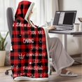 thumbnail image 4 of Birthday Gift for Mom, Oversized Hoodie Mom Hooded Blanket Wearable Blanket Mama Blanket Hoodie Cozy Fleece Flannel Wearable Blanket Christmas Gifts for Mom, Oversized Mama Wearable Blanket, 4 of 6