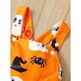 thumbnail image 5 of Franhais Baby Romper, Sleeveless Cartoon Cat/Ghost Button Closure Halloween Bodysuit for Girls Boys, 5 of 9
