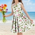 thumbnail image 1 of LOVZFMLL Robe d'Été Sans Manches pour Enfants, Col Princesse, Robe Décontractée Douce et Décontractée, Robe à Col Sans Manches, 1 of 6