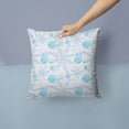 thumbnail image 2 of Winter Snowflakes on White Fabric Decorative Pillow, 2 of 4
