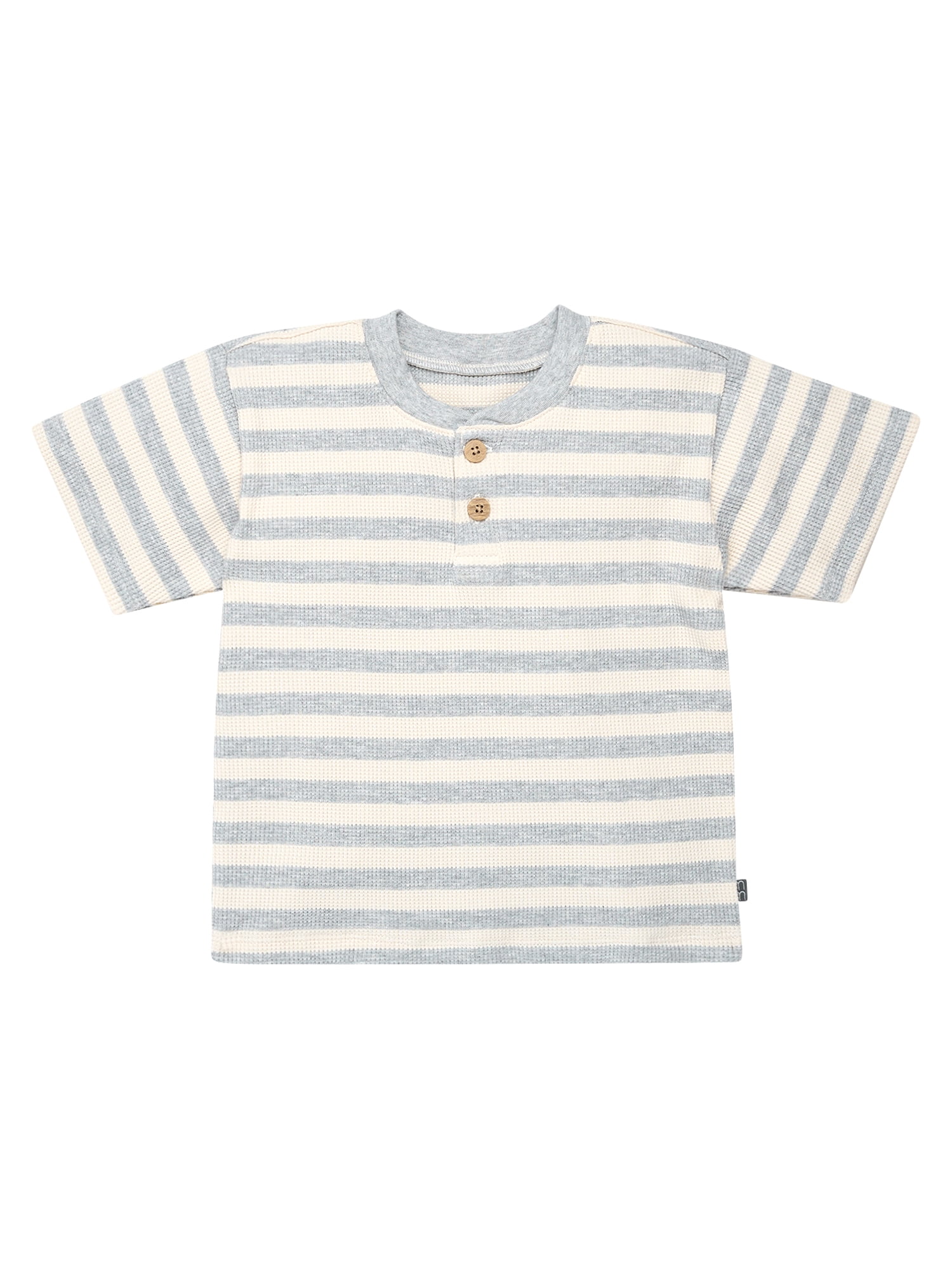 Modern Moments by Gerber Toddler Boy Henley Top and Short Outfit Set, 2-Piece, 12 Months - 5T