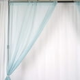 thumbnail image 2 of Sheer Chiffon Curtain Panel 58 Inch Wide Window Treatment Ice Blue, 2 of 2
