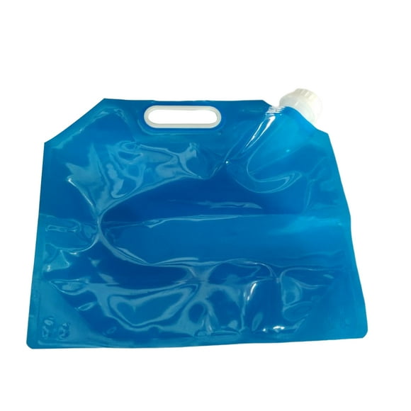 Advancent Bolsa de agua plegable de 5/10L, jarra deportiva portátil, contenedor de botella de almacenamiento, bolsa de agua con diseño de asa Kits de desorden para acampar