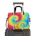 thumbnail image 2 of 16" Laptop Briefcase for Work Travel Laptop Shoulder Bag Carrying Handbag Laptop Case Tie-dyed Colorful Spiral Pattern, 2 of 8