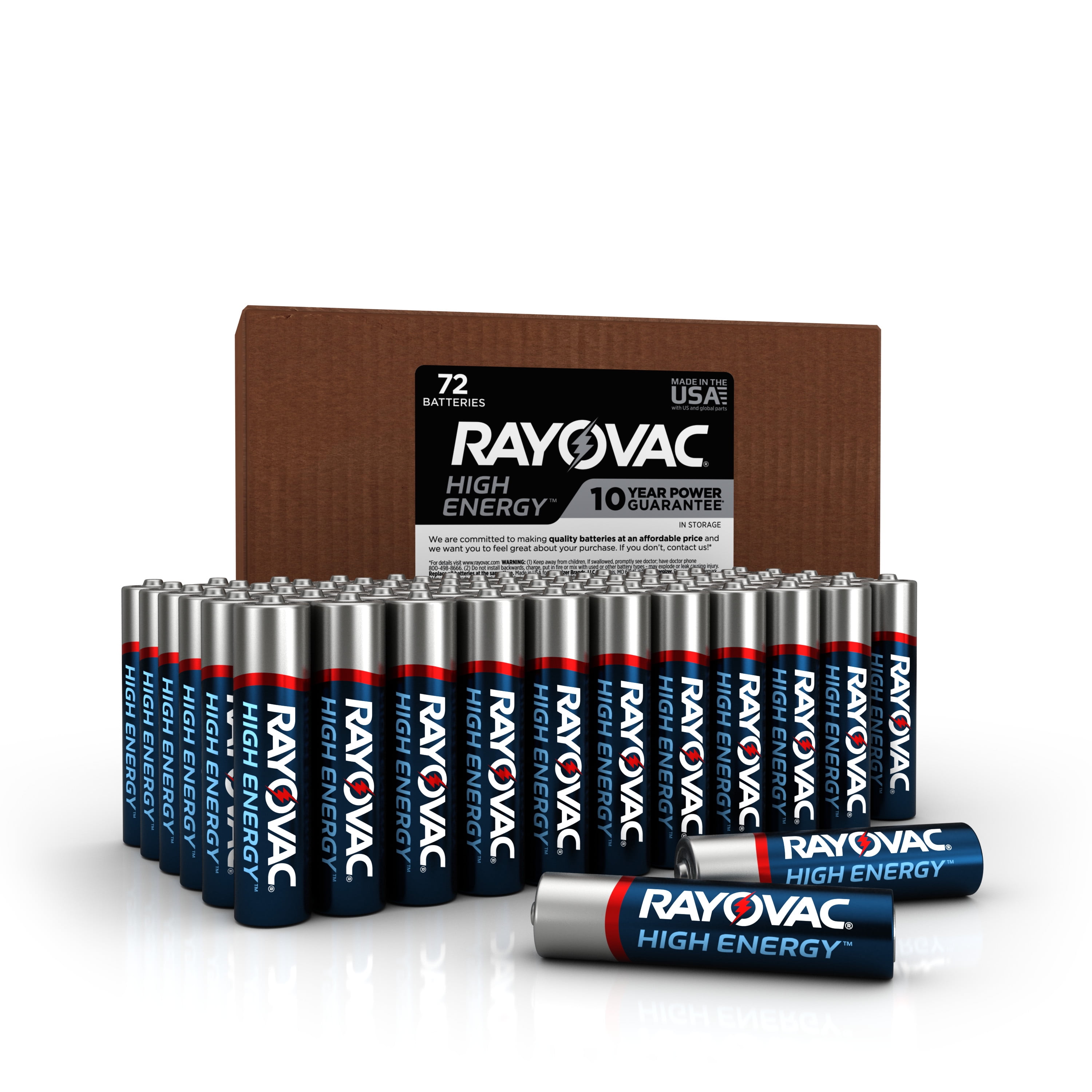 Rayovac High Energy Aaa Batteries 72 Pack Triple A Batteries