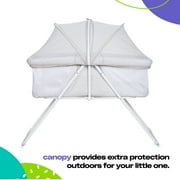 Cosco Kids Sleep Spot Baby Bassinet, Portable Bassinet for Baby, Noir Dot