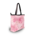 thumbnail image 6 of Womens Tote Bag Fashion Handbags Shoulder Bag Lightweight & Multi-Compartment Carryall Pink Background with Hearts L, 6 of 8
