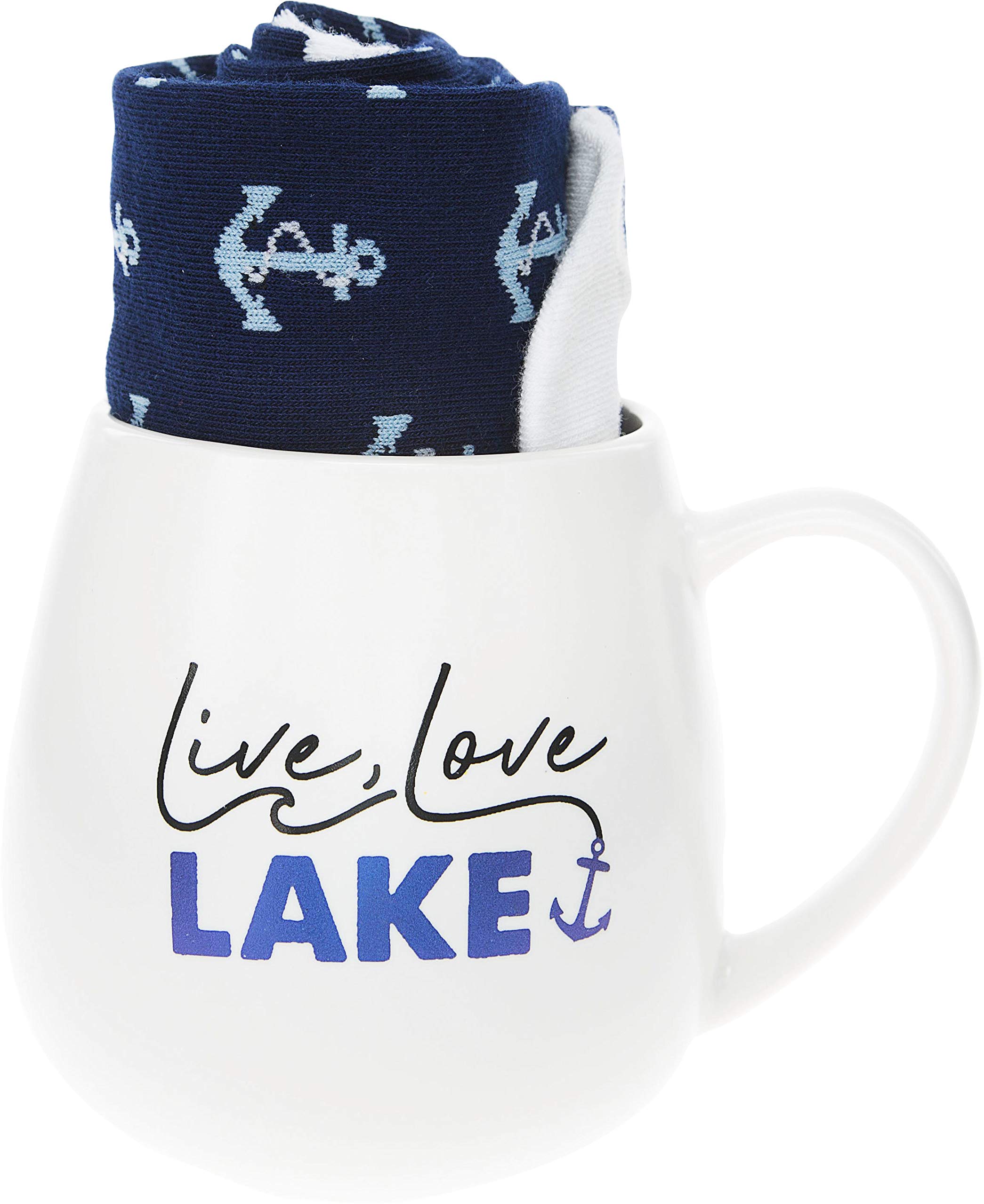 Set De Regalo Pavilion - Taza De Café Y Calcetines "Friends Brighten Your Day"