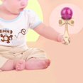 thumbnail image 2 of Juguete deportivo morado para la diversión y el desarrollo de habilidades de los niños, Kendama de bambú japonés tradicional, 2 of 8