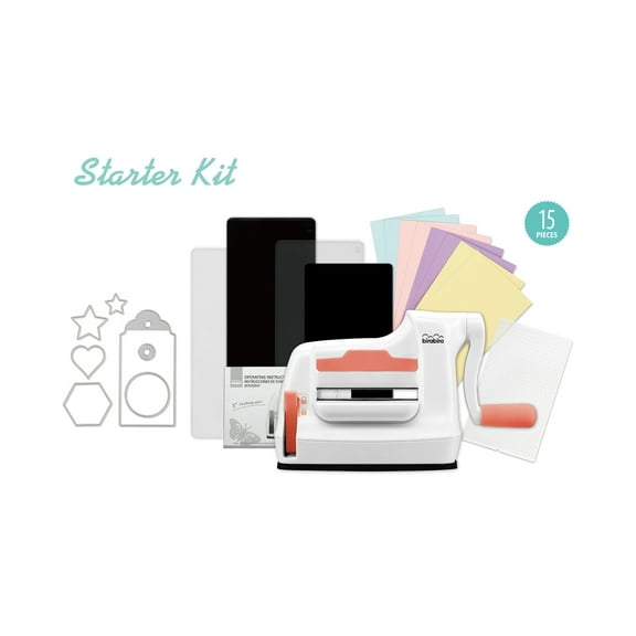 Bira Craft Die Cutting & Embossing Machine Starter Kit, Mini Die Cut Machine, 3 1/8" feeding slot for 3" paper and other materials