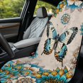 thumbnail image 4 of XYZCANDO Butterfly Pattern Towel Car Seat Cover Comfortable for Gym Beach Yoga, Soft Non-Slip Towel Seats Cover Sweatproof, 4 of 11