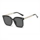 thumbnail image 5 of Gafas de sol para mujer, protección solar de alta gama, montura grande, cara redonda, gafas adelgazantes, 5 of 7
