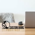 thumbnail image 5 of Handmadetneonsign Podiatrist Metal Nameplate, Hospital Desk Nameplate, Doctor Desk Name Plate Decor 52937, 5 of 5