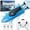Blue, variant on Syenll RC Boat with LED Light, Remote Control Boat for Pools, 3 Rechargeable Battery, Water Pool Toys for Boys Girls, Blue