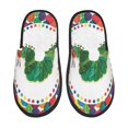 thumbnail image 3 of Hungry Caterpilla Slippers for Women Men Cotton Home Slippers Soft Fleece for Indoor Outdoor, 3 of 8