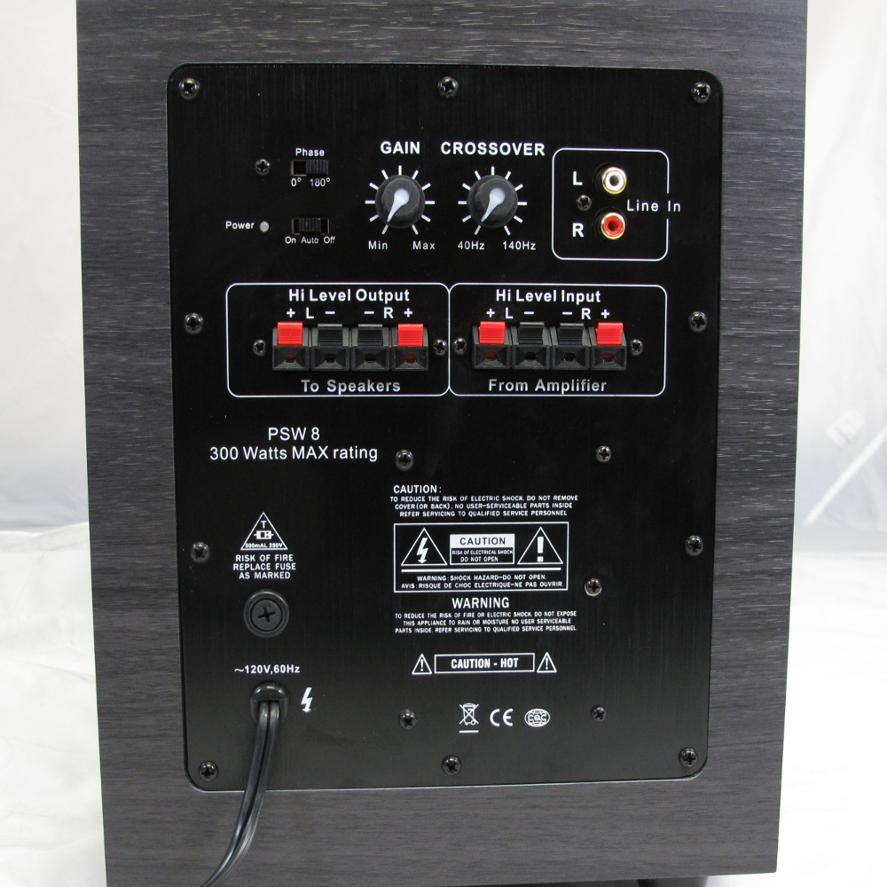 Acoustic Audio 5.1 Speaker System Flush Mount 5 Speaker Set and 8" Powered Sub - image 4 of 4
