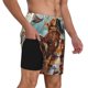 thumbnail image 2 of Fotbe Animal Filled Noahs Ark Traje de Baño para Hombre – Shorts de Natación de Secado Rápido con Forro y Bolsillos-XX-Large, 2 of 6
