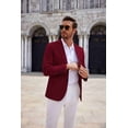 thumbnail image 4 of COOFANDY Men's Lightweight Two Button Knit Blazer - Casual Sport Coats Suit Jacket, 4 of 11