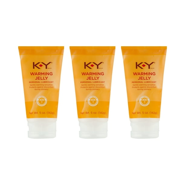 KY Warming Jelly Personal Lubricant Tube, 5Ounce Tube, 3 Pack