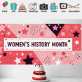 thumbnail image 5 of LUUFILx Women's History Month Celebration Banner Colorful Illustrated Floral Design Event Backdrop Party Supplies Event Decorations Photography Props, 5 of 8