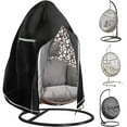thumbnail image 1 of DEBGFS Patio Hanging Egg Chair Cover Waterproof Swing Egg Chair with Adjustable Drawstring Reflective Strips Fits Outdoor Most Single Seat Egg Swing Chair Dust Protector, 1 of 8