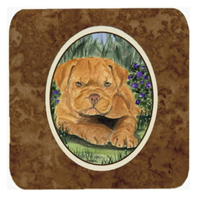 Carolines Treasures SS8032FC Sous-Verres en Mousse Dogue de Bordeaux - Set 4