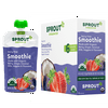Sprout Organic Toddler Food, Berry Grape Smoothie with Coconut Milk Veggies & Flax Seeds, 4 oz Pouch, 6 Pack