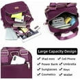 thumbnail image 5 of Ladies Shoulder Bag Nylon Waterproof Crossbody Small Lightweight Backpack Multi-Pocket Tote Bag, 5 of 7