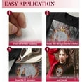 thumbnail image 3 of 1 Pc Skull with Flame Pattern Rhinestone Iron on Hotfix Transfer Decal Bling DIY Patch Clothing Repair Applique T-Shirt Vest Shoes Hat Jacket Decor Clothing DIY Accessories, 3 of 9
