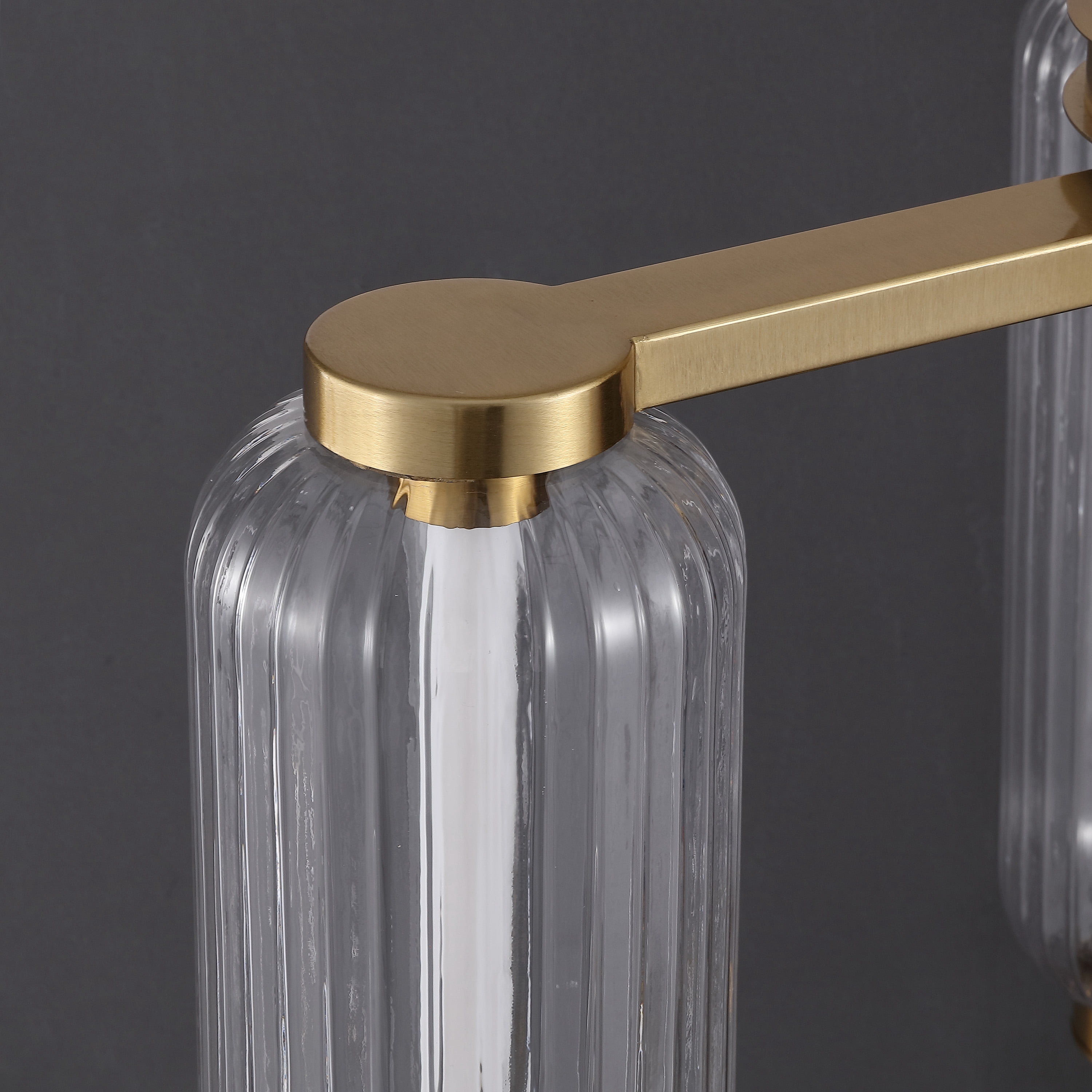 Safavieh Counture Cyndy Glass 3-Light Chandelier, Gold/Clear