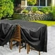 thumbnail image 4 of Funda para muebles de jardín de 160 x 130 x 90 cm, funda rectangular para mesa de jardín, funda protectora impermeable y anti-UV para muebles de jardín, funda de tela Oxford para mesa de exterior, 4 of 5