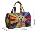 thumbnail image 3 of 2026 Puppy Quilted Travel Tote Bag, Portable Embroidered Cosmetic Case for Pet Supplies, Gifts & On-The-Go Storage, 3 of 6