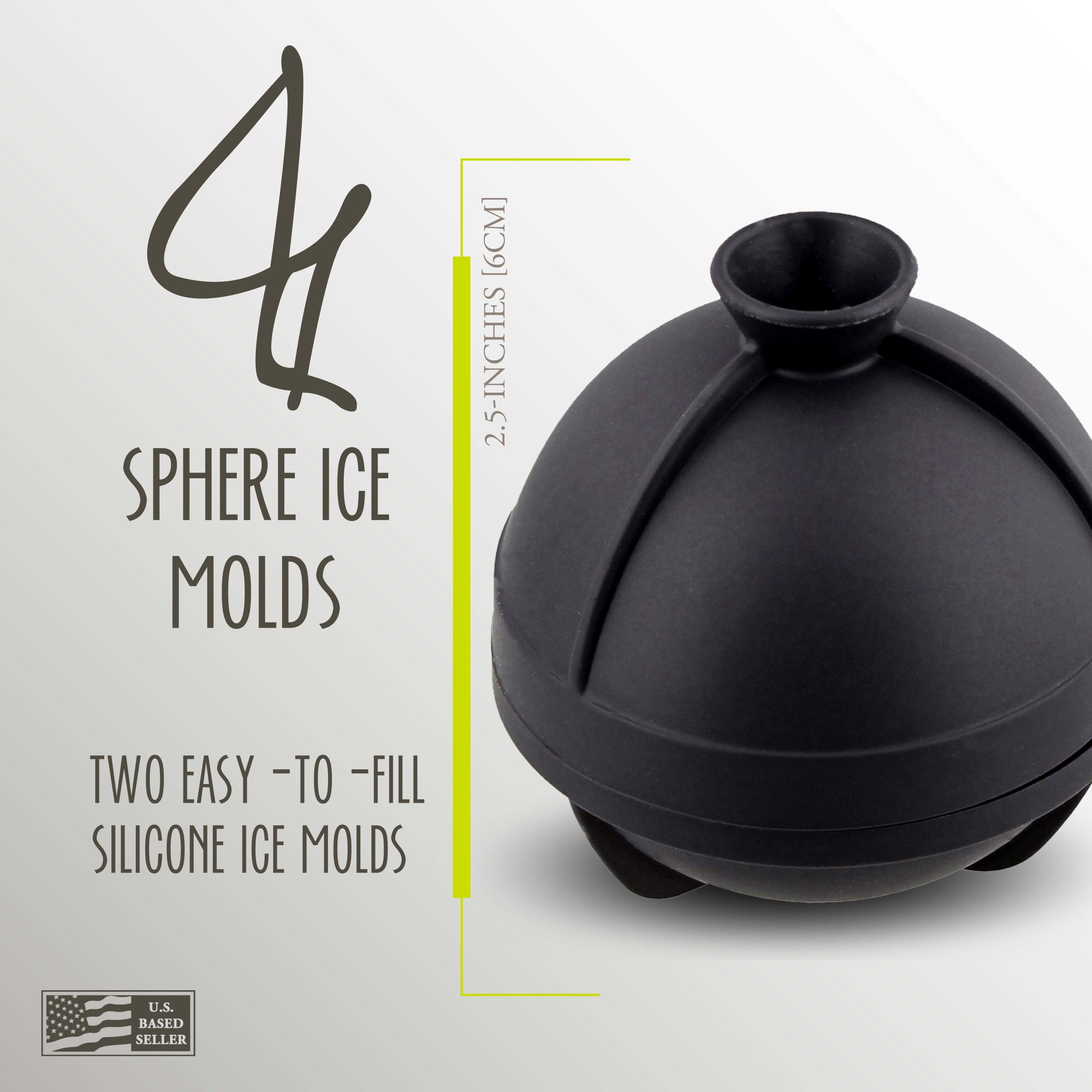 Peak Single Sphere Ice Mold