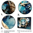 thumbnail image 3 of Designart "Sapphire Timepiece Blue Luxury Watch II" Fashion Floater Framed Wall Art Living Room, 3 of 7