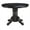 Black, variant on Bowery Hill Round Pedestal Dining Table in Oak and Rubbed White