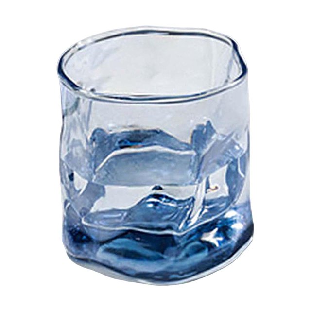 Copa Cristalería Bebidas Vidrio Reutilizable para el hogar Boda Oficina Papá Regalos , Azul