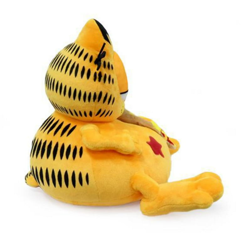 Garfield - 13'' Medium Plush Toy with Pizza, Overstuffed Garfield - 13'' Medium Plush Toy with Pizza, Overstuffed