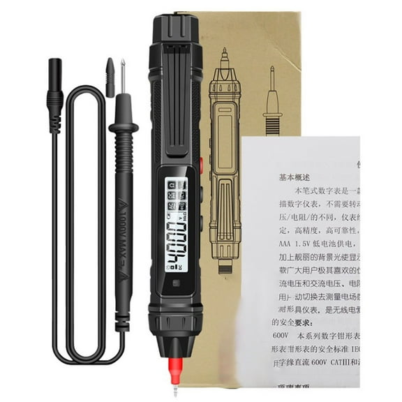 2 in 1 Digital Multimeter & Non-Contact Voltage Tester - Smart, Safe &