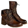 thumbnail image 2 of A38Retro Hombres Punk Moto Botines Zapatos de combate con cordones, 2 of 4