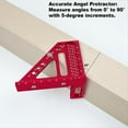 thumbnail image 4 of Regla de Trazado de Agujeros Cuadrados de Carpintero para Carpintería, Regla de Medición con Pasador Angular, Herramienta de Carpintería de Precisión para Construcción, 4 of 5