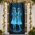 thumbnail image 5 of Spooky Design Scary Twins Eerie Atmosphere Horror Aesthetic Night Forest Mysterious for Halloween Party Haunted House Event, 5 of 9