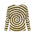 thumbnail image 4 of DDAPJ pyju Men's 3D Optical Illusion T-Shirts Long Sleeve Printed Henley Shirt Novelty Graphic Tees Big and Tall Fashion Streetwear Tops Flash Sales Today Brown S, 4 of 5
