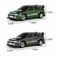 thumbnail image 6 of 1:64 RC Drift Car 4WD Alloy Rechargable Desktop Remote Control Car with Lights for Boys Girls Racing Sports Toy & Christmas Birthday Gifts(Dark green), 6 of 6
