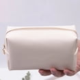 thumbnail image 4 of HOMEIORA Small Makeup Bag for Purse, Water-Resistant PU Vegan Leather Travel Cosmetic Pouch Portable Toiletry Bag for Women Daily Storage Organizer, 1 Pack, 4 of 7