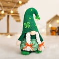 thumbnail image 6 of 2PCS St. Patricks Day Gnome Plush Doll Handmade Irish Elf Scandinav Home Ornaments Tabletop Green Leprechaun Clover Figurines Gifts Decor Spring Decoration, 6 of 9