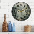 thumbnail image 3 of Yayeee Wall Clock Battery Operated 11.9" Silent Quartz Non-Ticking for Living Room Decor, Ghosts Playing in A Garden, 3 of 8