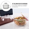 thumbnail image 2 of Glass Cereal Cup Dessert Bowl with Lid Glass Breakfast Cups Glass Bowl Breakfast Cup, 2 of 8